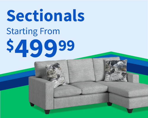 Sectional Sofas starting at $499.99