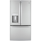 GE 22.1 Cu Ft Counter Depth French-Door Refrigerator with External Dispenser - Stainless Steel