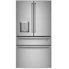 Cafe 27.8 Cu. Ft. Smart 4-Door French-Door Refrigerator - Stainless Steel