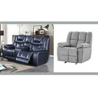 Global Furniture Apex Leather Power Reclining Loveseat with a Britta Recliner