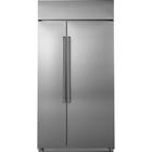 Cafe 48" 29.5 Cu. Ft. Smart Built-In Side-by-Side Refrigerator - Stainless Steel