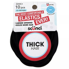 Scunci 10-Pack No Damage Thick Hair Elastics