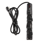 Sanus Surge Protected Power Strip with 6 Rotating and 2 Fixed Outlets - Black