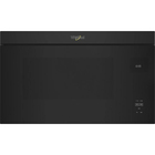 Whirlpool 1.1 CuFt Flush Mount Microwave in Black with Turntable Free Design
