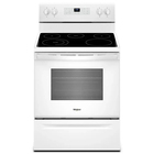 Whirlpool 30" 5.3 Cu. Ft Electric Smooth Top Range with Steam Cleaning - White