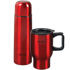 Mr. Coffee 2-Piece Thermal Beverage Gift Set - Red Stainless Steel