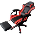 Doral Designs Red Gaming Chair with Footrest