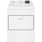 Whirlpool 7.0 CuFt Top Load White Electric Dryer with AutoSensing and Wrinkle Shield™