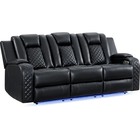 Elements Carlo Casual Power Reclining Sofa with Dropdown Table & Reading Light