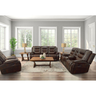 Amalfi Commodore USB Reclining Sofa, Console Loveseat with Gliders & Rocker Recliner