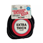 Scunci 10-Pack No Damage Extra Thick Hair Elastics