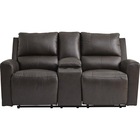 Signature Design by Ashley Boxmere Double Reclining Power Loveseat with Console
