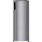 LG 6.0 CuFt Single Door Refrigerator in Platinum Silver with Curved Pocket Handle