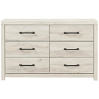 Signature Design by Ashley Cambeck 6-Drawer Dresser - Whitewash
