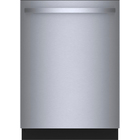 Bosch 100 Series Premium 24" 46dBA Top Control Smart Hybrid Dishwasher