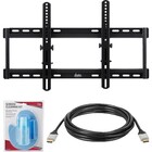 Vidao Tilting Wall Mount with the 12-ft High Speed HDMI Cable & Screen Cleaning Kit