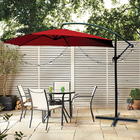 Doral Designs Banana Cantilever 10 ft. Red Patio Umbrella